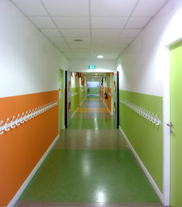 ANDAMIA protection murale couloirs &eacute;cole primaire