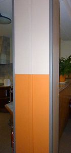 Protection murale : protection poteau avec cornières toute hauteur ANDAMIA protection murale poteau