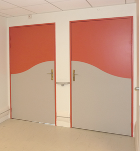 Protection murale : protection porte design vague ANDAMIA protection murale protection portes vagues